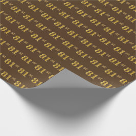 ブラウンフェイク、金ゴールド81位（81位）イベント ラッピングペーパー