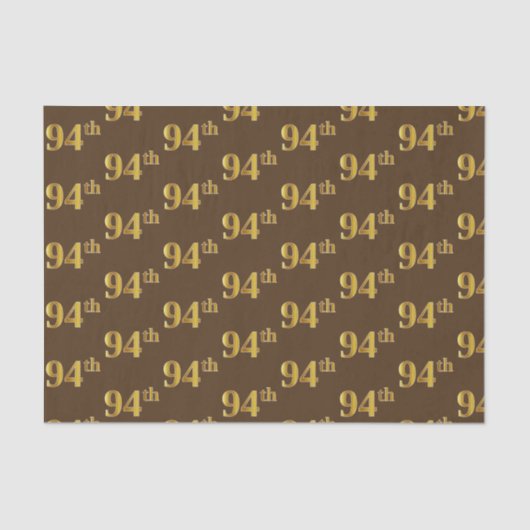 ブラウンフェイク、金ゴールド94位（94位）イベント 薄葉紙 (正面)