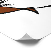 ブラウンフェイメムグスタ漫画レイジ顔ミーム ポスター (角)