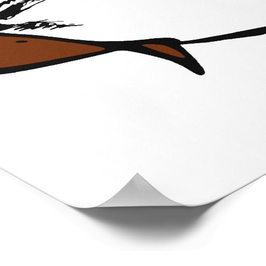 ブラウンフェイメムグスタ漫画レイジ顔ミーム ポスター (角)