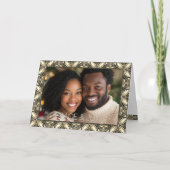 ブラウンフォトピースアンドジョーホリデー カード (正面)