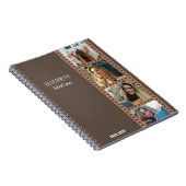 ブラウンフォトブース – トレンディーモダン パーソナライズされた ノートブック (右側)