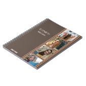 ブラウンフォトブース – トレンディーモダン パーソナライズされた ノートブック (左側)