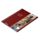 ブラウンフォトブース – トレンディーモダン パーソナライズされた ノートブック (左側)