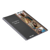 ブラウンフォトブース – トレンディーモダン パーソナライズされた ノートブック (右側)