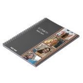 ブラウンフォトブース – トレンディーモダン パーソナライズされた ノートブック (左側)