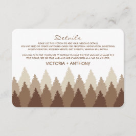 ブラウンフォレストレンジウッドランド結婚ズ詳細 エンクロージャーカード