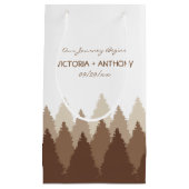 ブラウンフォレストレンジウッドランド結婚ズ スモールペーパーバッグ (正面)
