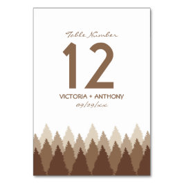 ブラウンフォレストレンジウッドランド結婚ズ テーブルナンバー