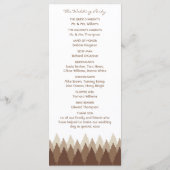 ブラウンフォレストレンジウッドランド結婚ズ プログラム (裏面)