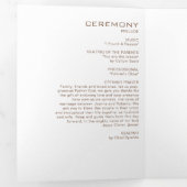 ブラウンフォーマルバラフローラ三折結婚式 プログラム (内部最初)