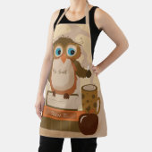 ブラウンフクロウオンブックス先生パーソナライズされたエプロン エプロン (インサイチュ)