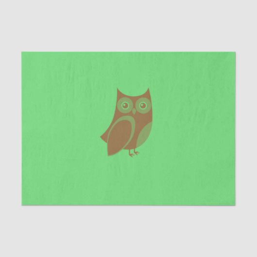ブラウンフクロウティッシュペーパー 薄葉紙 (正面)