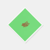 ブラウンフクロウ紙ナプキンス スタンダードカクテルナプキン (角)