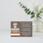 ブラウンフクロウ赤ちゃんシャワーブック挿入リクエストカード エンクロージャーカード (スタンド正面)