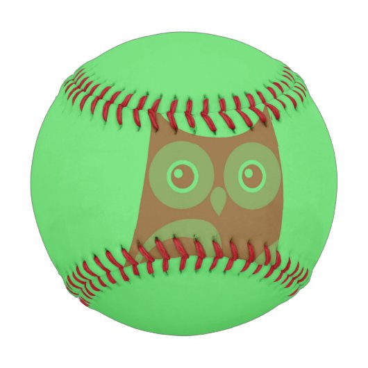 ブラウンフクロウ野球 野球ボール (裏面)