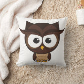 ブラウンフクロウ クッション (ブランケット)
