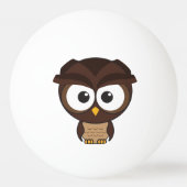 ブラウンフクロウ 卓球ボール (裏面)