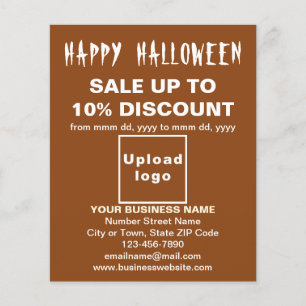ブラウンフライヤーでのビジネスのハロウィーンの販売 チラシ