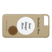 ブラウンフラワーリボンTmpl by Kenneth Yoncich Case-Mate iPhoneケース (裏面(横))