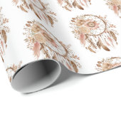 ブラウンフローラドリームキャッチャー ラッピングペーパー (ロールコーナー)