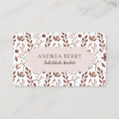 ブラウンフローラ代替先生 名刺 (正面)