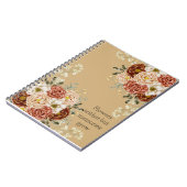 ブラウンフローラ ノートブック (左側)