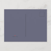 ブラウンフローラ&バードフラワーガール招待状 案内ポストカード (裏面)