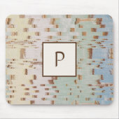 ブラウンブモダンルーグリーン抽象芸術 マウスパッド (正面)