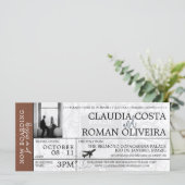 ブラウンブラジ結婚ルの搭乗券 (スタンド正面)