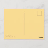 ブラウンブラックイエローノーザン紙ワスプグルーミング ポストカード (裏面)