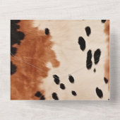 ブラウンブラッククリームコウィド オールインワン招待状 (裏面)