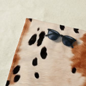 ブラウンブラッククリームコウィド ビーチタオル (インサイチュ)