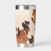 ブラウンブラッククリームコウィド 保温保冷タンブラー (背面)