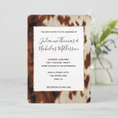 ブラウンブラッククリーム南西コウィド結婚ズ 招待状 (スタンド正面)