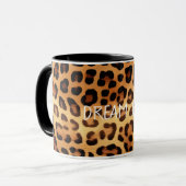 ブラウンブラックゴールデンヒョウ柄 マグカップ (正面左)