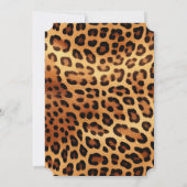 ブラウンブラックゴールデンヒョウ柄 招待状 (裏面)