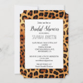 ブラウンブラックゴールデンヒョウ柄 招待状 (正面)