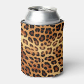 ブラウンブラックゴールデンヒョウ柄 缶クーラー (缶正面)