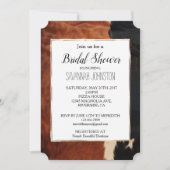 ブラウンブラックサウスウェスト女性のカーボーイコウィド 招待状 (正面)