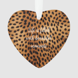 ブラウンブラックサファリチータヒョウ オーナメント