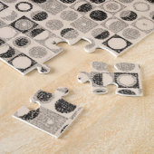 ブラウンブラックサークルジグソーパズルデイジー ジグソーパズル (側面)