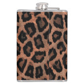 ブラウンブラックレオパードアニマルプリント フラスク (裏面)