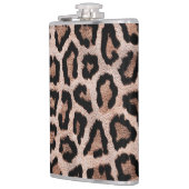 ブラウンブラックレオパードアニマルプリント フラスク (左)