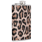 ブラウンブラックレオパードアニマルプリント フラスク (右)