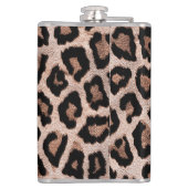 ブラウンブラックレオパードアニマルプリント フラスク (裏面)