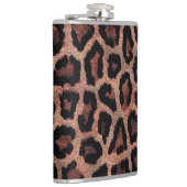 ブラウンブラックレオパードアニマルプリント フラスク (右)