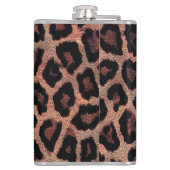 ブラウンブラックレオパードアニマルプリント フラスク (裏面)