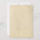 ブラウンブラックヴィンテージオフィスパーティーハロウィーン 招待状 (裏面)