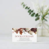 ブラウンブルゴーニュフローラ赤ちゃんシャワーベビー本 エンクロージャーカード (スタンド正面)